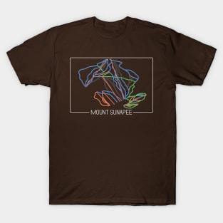 Mount Sunapee Trail Rating Map T-Shirt